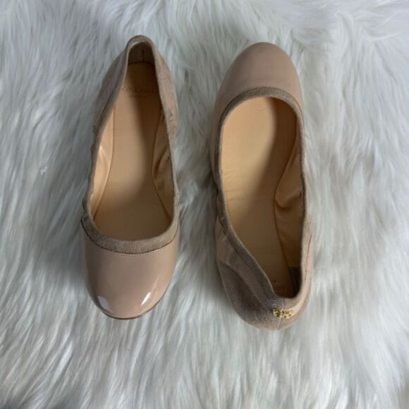 Cole Haan Avery Maple Syrup Patent Leather Ballet Flats Sz 5.5 - Picture 2 of 3